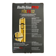 BaBylissPRO FoilFx Cordless Metal Double Foil Shaver (Gold) #FXFS2G