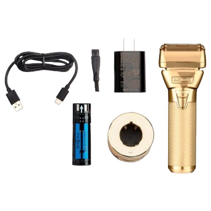 BaBylissPRO FXONE GOLDFX All - Metal Interchangeable - Battery Foil Shaver #FX79FSG