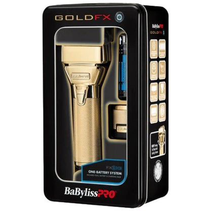 BaBylissPRO FXONE GOLDFX All - Metal Interchangeable - Battery Foil Shaver #FX79FSG