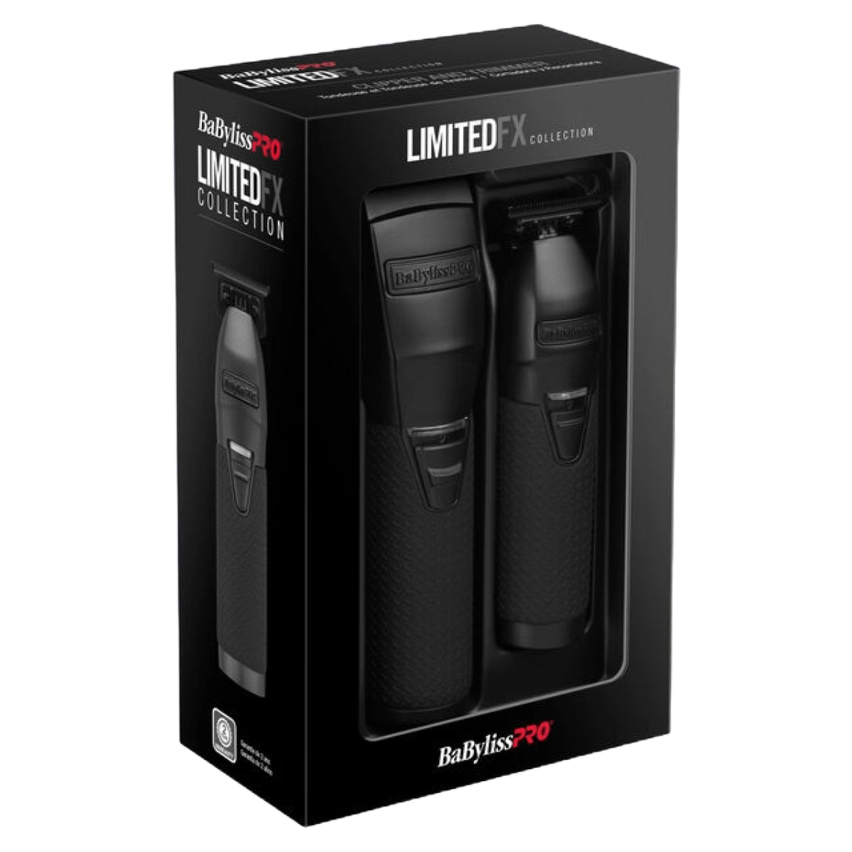 BaBylissPRO LIMITEDFX Matte Black Clipper And Trimmer Prepack #FXDUOCTMB