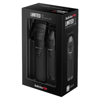 BaBylissPRO LIMITEDFX Matte Black Clipper And Trimmer Prepack #FXDUOCTMB