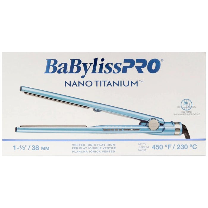 BaBylissPRO Nano Titanium 1½" Vented Ionic Flat Iron #BNT4093TUC