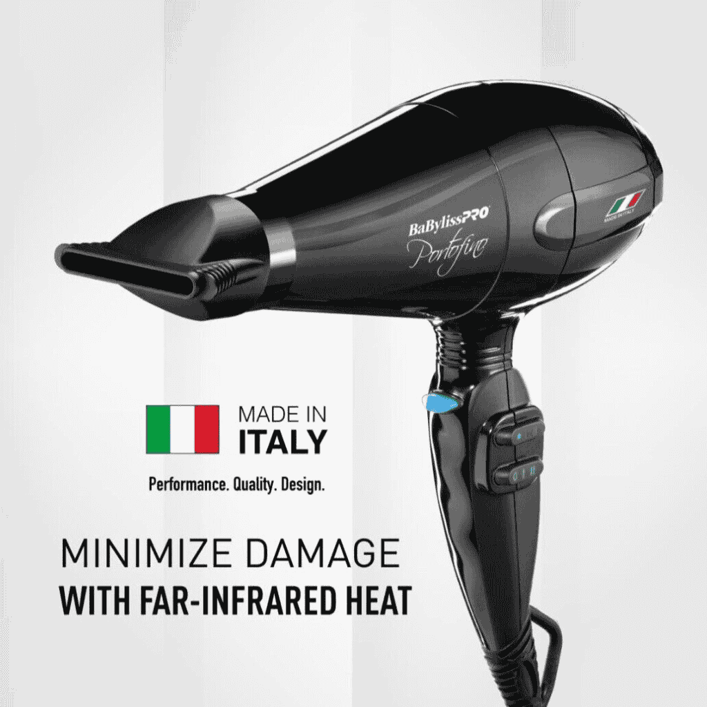 BaBylissPRO Portofino Nano Titanium Full Size Blow Dryer BPOR1