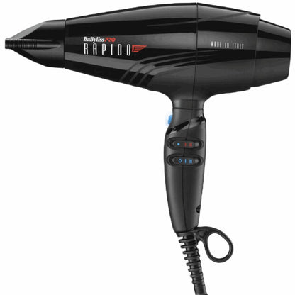 BaBylissPRO RAPIDO Blow Dryer 2000 Watts Black #BRAP1