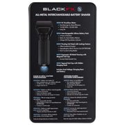 BaBylissPRO FXONE BLACKFX All-Metal Interchangeable-Battery Shaver #FX79FSMB
