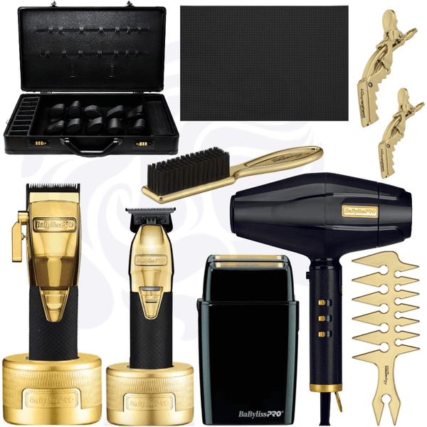 BaBylissPRO Black & Gold Luxury Set, GOLDFX Boost+ Metal