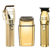 BaBylissPRO GOLDFX Cordless Clipper & Trimmer & Double Foil Shaver Barber bundle & Combo Set