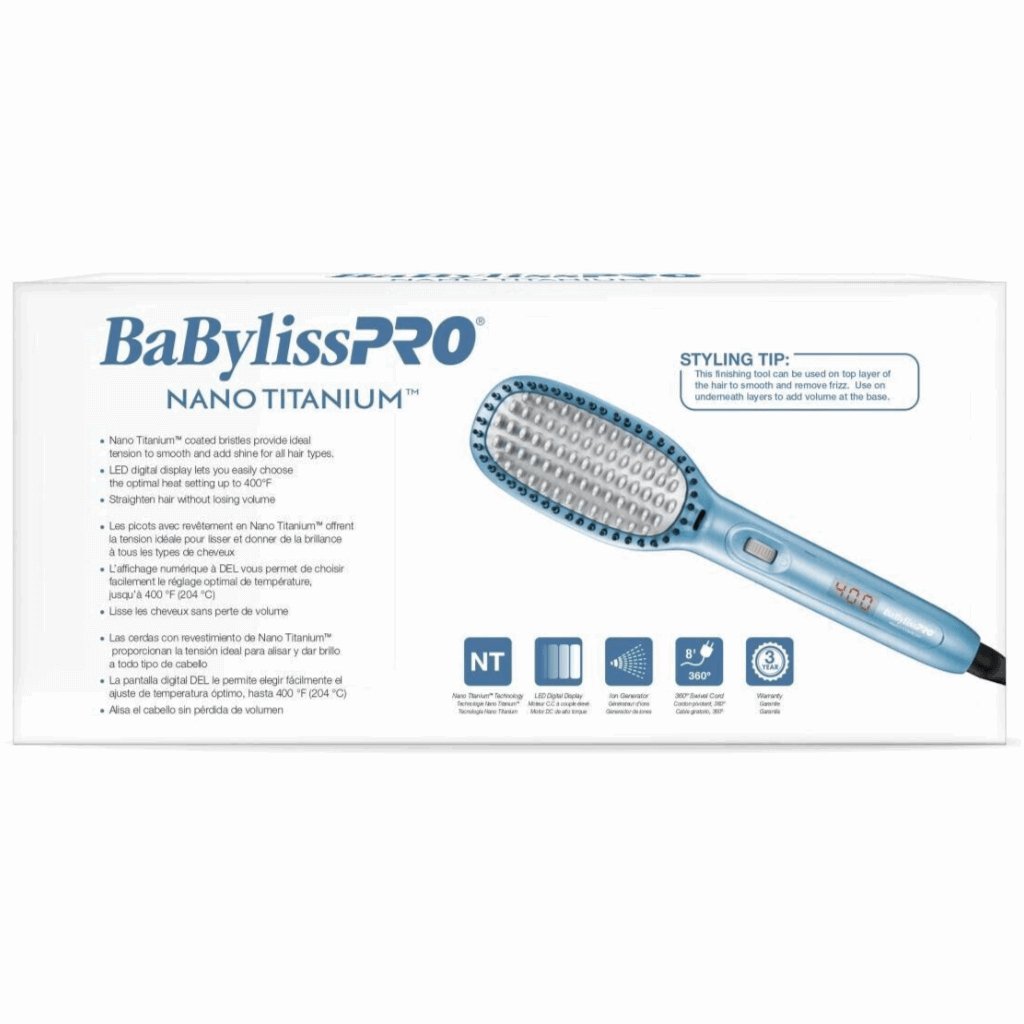 BaBylissPRO Nano Titanium Ionic Thermal Paddle Brush #BNTPB1UC