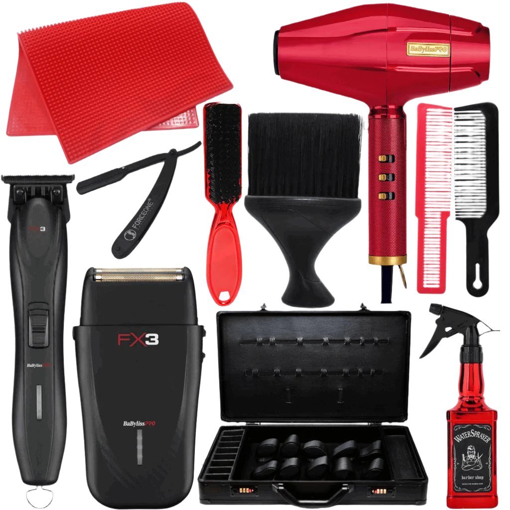 BaBylissPRO FX3 Trimmer, Shaver, Dryer & Accessories Bundle