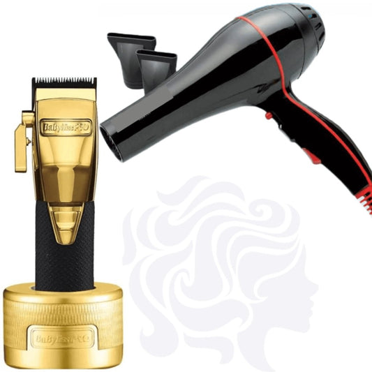 BaBylissPRO GOLDFX Boost+ Clipper & Hair Dryer Set