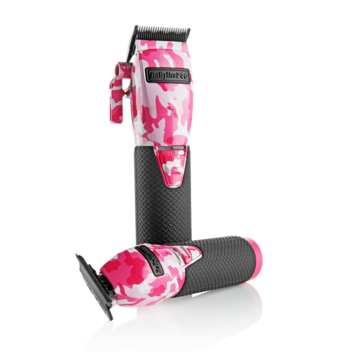 BaBylissPRO LIMITEDFX Collection Pink Camo Metal Lithium Clipper and Trimmer FXHOLPKCAMPK