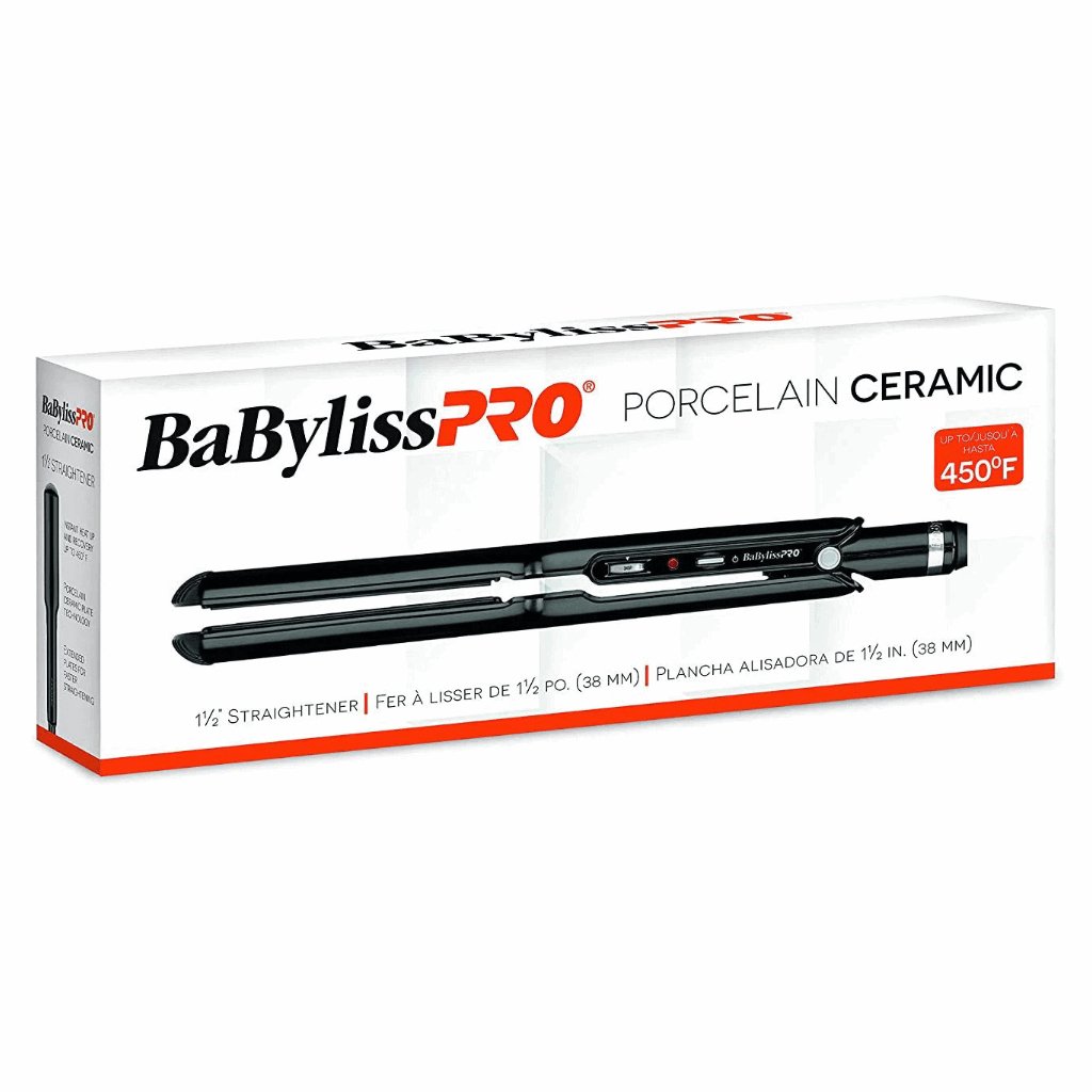 BaBylissPRO Porcelain Ceramic 1" or 1.5" or 2" Straightening Iron #BP9557UC or #BP9559UC or #BP9561UC