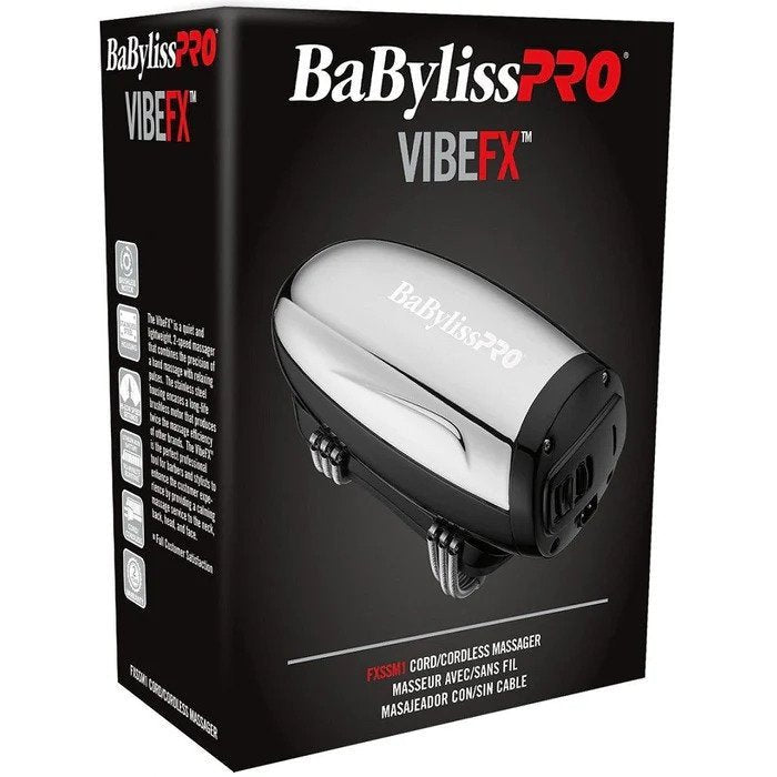 BaBylissPRO Vibefx Professional Cord/Cordless Massager FXSSMG "Gold" OR FXSSM1 "Silver"