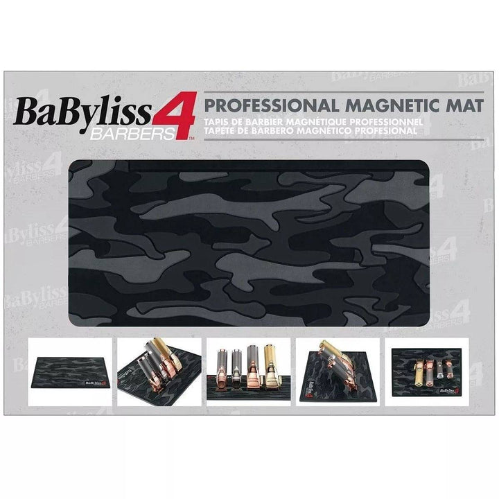 BaByliss 4 BARBERS Camo Magnetic Strip Barber Mat for Clipper & Trimmers #BMAGMATB