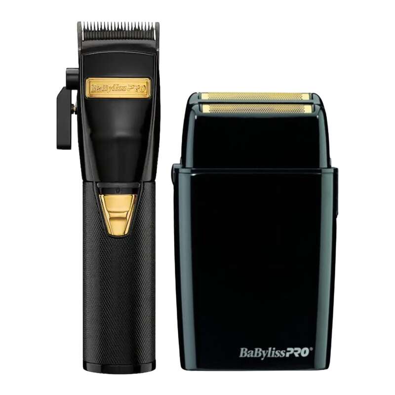 BaByliss PRO BLACK FX Clipper & Shaver Barber Set