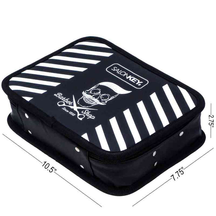 Barber Carrying Case Travel Size Barber Case Black & White