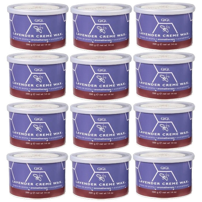 GiGi LAVENDER CRÈME WAX 14 Oz - 12Pcs