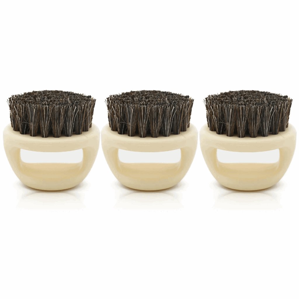 3 Pieces Knuckle Brush, Circle Handle Comfortable Bristles, Finger Fade Brush