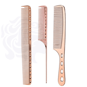 BaBylissPRO Rose Gold Luxury Set, ROSEFX Cord/Cordless #FX870RG Clipper & #FX787RG Skeleton Trimmer & Clipper Or Trimmer Charging Stand Base & Double Foil Shaver #FXFS2RG & Prima 1¼" 3000 & Barberology Trio Mix & Combs Combo Set