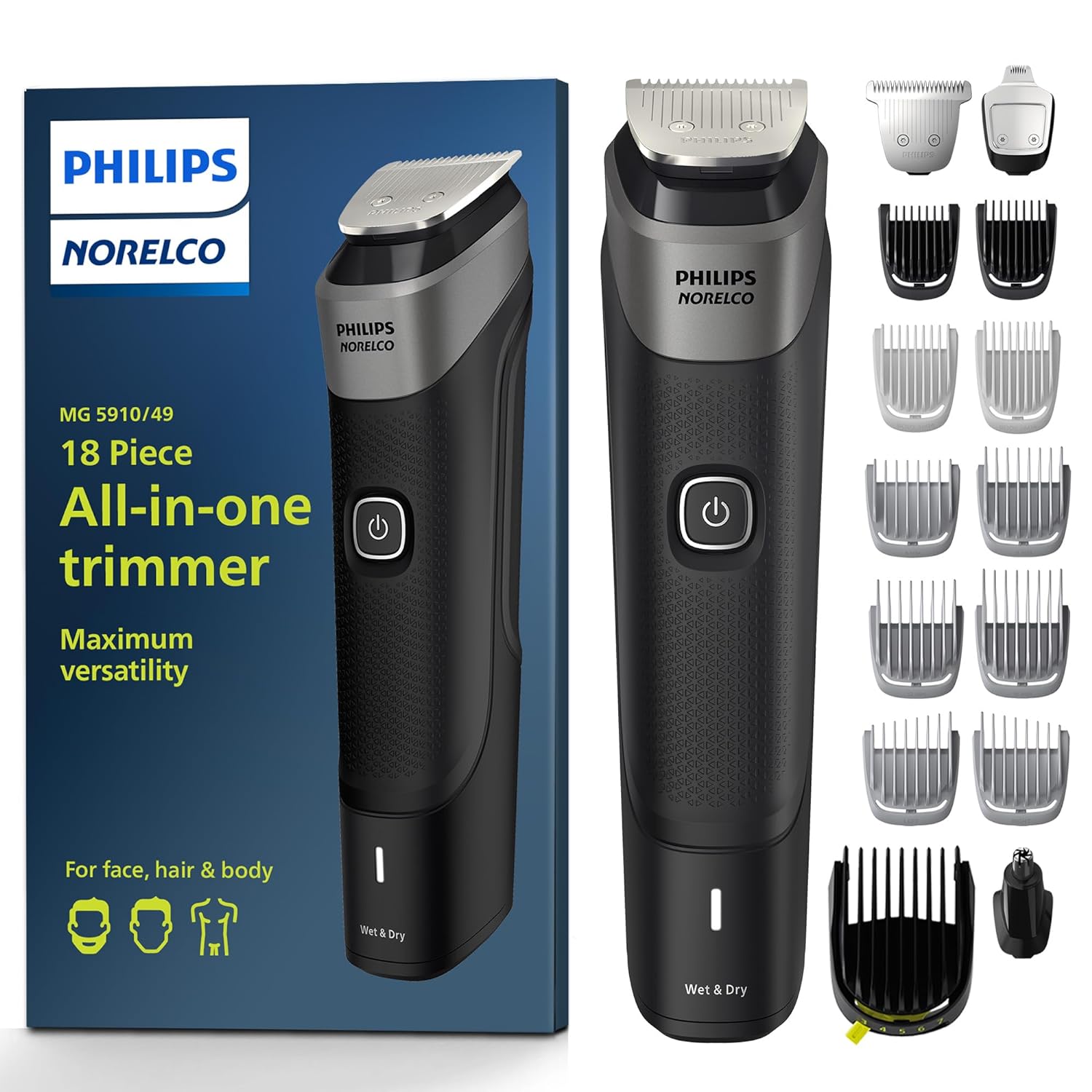 Philips Norelco Multigroom Trimmer Series 5000 - MG5910/49