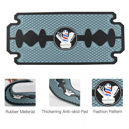 Premium Blade Shape Anti - Slip Hair Styling Tools Barber Mat