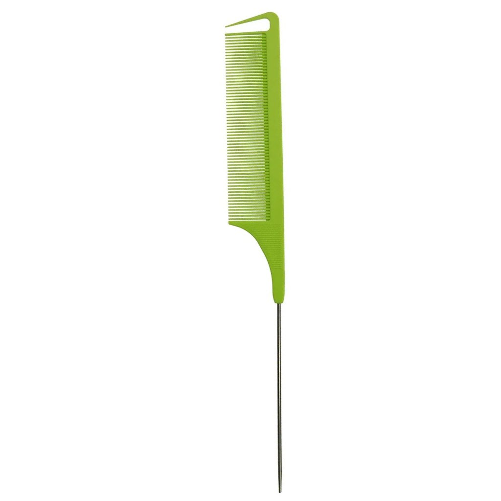 Premium Hair Style Rat Tail Anti - static Comb with Metal Pin