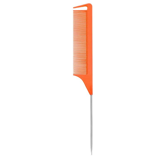 Premium Hair Style Rat Tail Anti - static Comb with Metal Pin