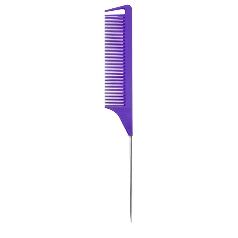 Premium Hair Style Rat Tail Anti - static Comb with Metal Pin