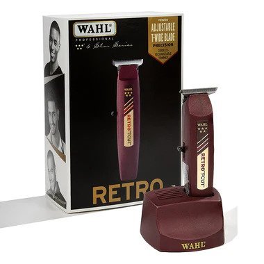Wahl Professional 5 - Star Series Cordless Senior 08504 - 400 & Wahl Professional 5 Star Retro t - cut 08412 Barber Bundle Kit