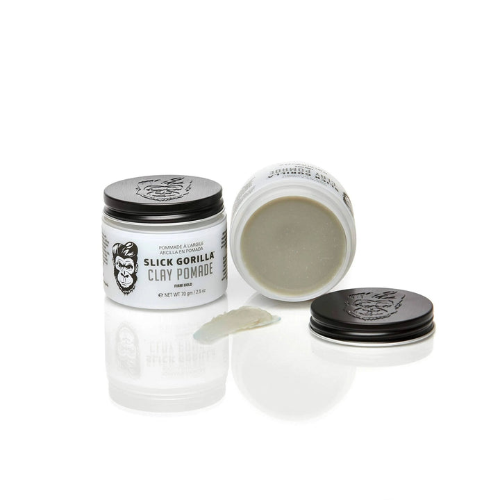 Slick Gorilla Clay Pomade ( Firm Hold ) OR LIGHTWORK ( Light to Medium Hold ) - 2.5 oz (70 gm)