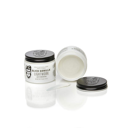 Slick Gorilla Clay Pomade ( Firm Hold ) OR LIGHTWORK ( Light to Medium Hold ) - 2.5 oz (70 gm)