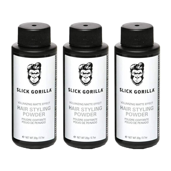 3 Pcs Slick Gorilla Hair Styling Powder 0.7oz / 20g