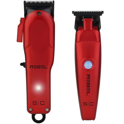 StyleCraft Professional Super - Torque Modular Rebel Clipper & Trimmer Combo Set SC203R