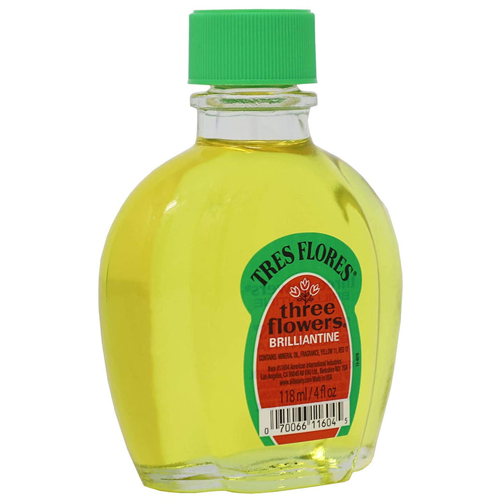 TRES FLORES Three Flowers Brilliantine Liquid Hair Oil 4 Oz