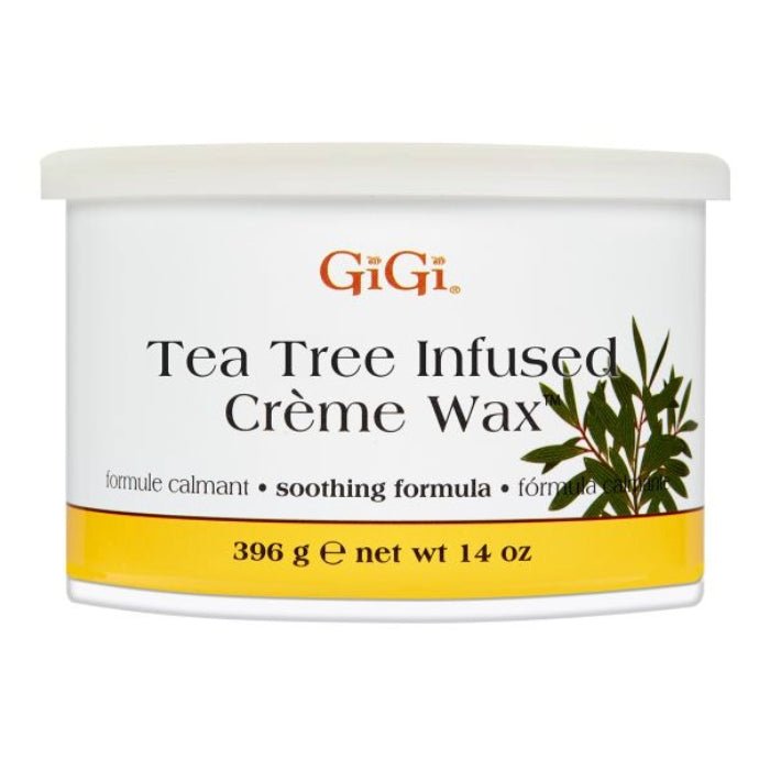 GiGi TEA TREE INFUSED CREME WAX - 14 Oz - 1Pcs OR 3Pcs OR 12Pcs