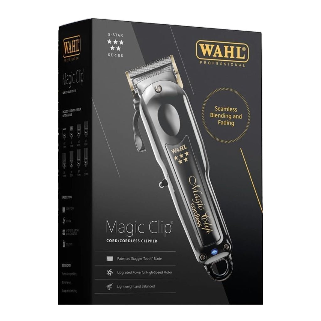 Wahl 5 Star Magic Clip Cord/Cordless Clipper Black #3026432 (Dual Voltage)