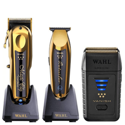 Wahl Professional 5 Star Series Cordless Magic Clip, Detailer Li, Vanish Shaver Combo Set