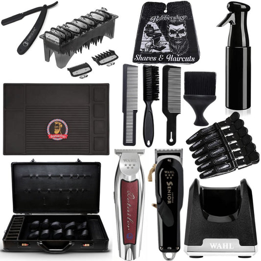 Wahl Pro Black Combo Bundle Clipper Trimmer Accessories