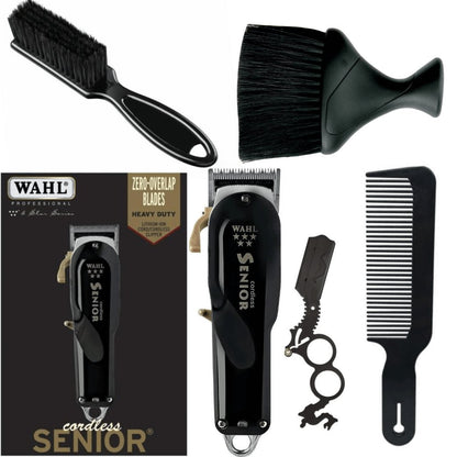Wahl Professional 5 - Star Series Cordless Senior 8504 - 400 + 4 Free Gifts Bundle Set