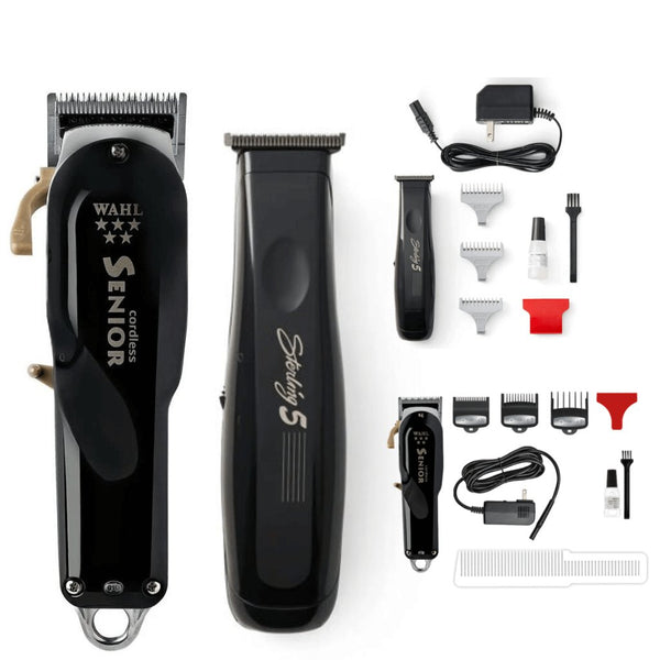Wahl Pro 5-Star Cordless Senior & Sterling Trimmer Combo Set