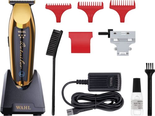 Wahl Professional 5 Star Series Cordless Magic Clip Gold & Cordless Detailer Li Gold + Free Gifts Combo Set