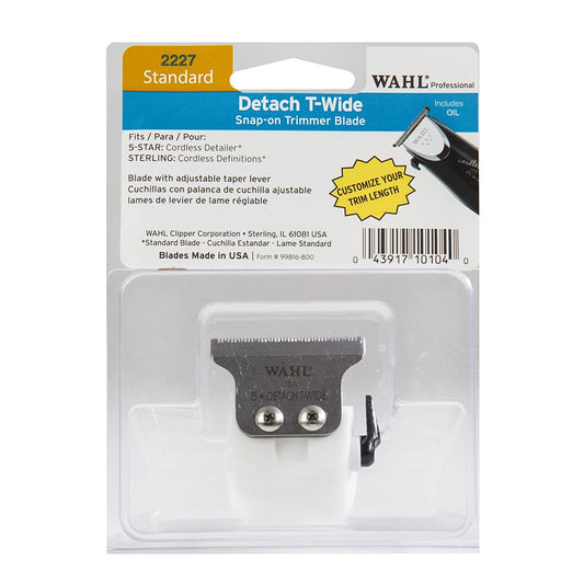 Wahl Professional Detach T-Wide Snap-on Trimmer Blade 2227