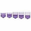 Andis Professional Master Magnetic Comb Set #01410 – Small, Fits for MBA, MC-2, ML, PM- & PM-4, Waterproof, Purple, Set of 5