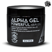 Alpha Hair Gel Powerful Hair Gel (Black, White , Blue , Anti Gray Hair) 16oz