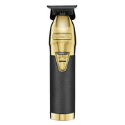 BaBylissPRO GOLDFX Boost+ Metal Lithium Cordless Clipper #FX870GBP & Trimmer #FX787GBP With Charging Dock Stands & Double Foil Shaver FXFS2B Combo Set
