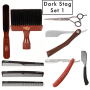 Dark Stag Luxury Pro Barber Combo Set 1, Combs, Razors, Fade Brush, Neck Brush, Scissor,