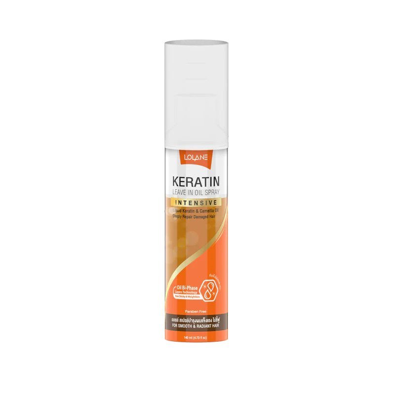 LOLANE Keratin Oil Spray, Heat Protection & Hair Repair Mask