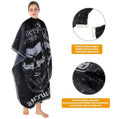 6 Pcs Professional Hair Cutting Cape Salon Hairdressing Gown Barber Cloth Unisex