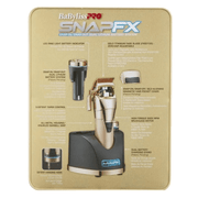 BaBylissPRO Limited Edition Gold Snapfx Clipper With Snap In/out Dual Lithium Battery System #FX890GI