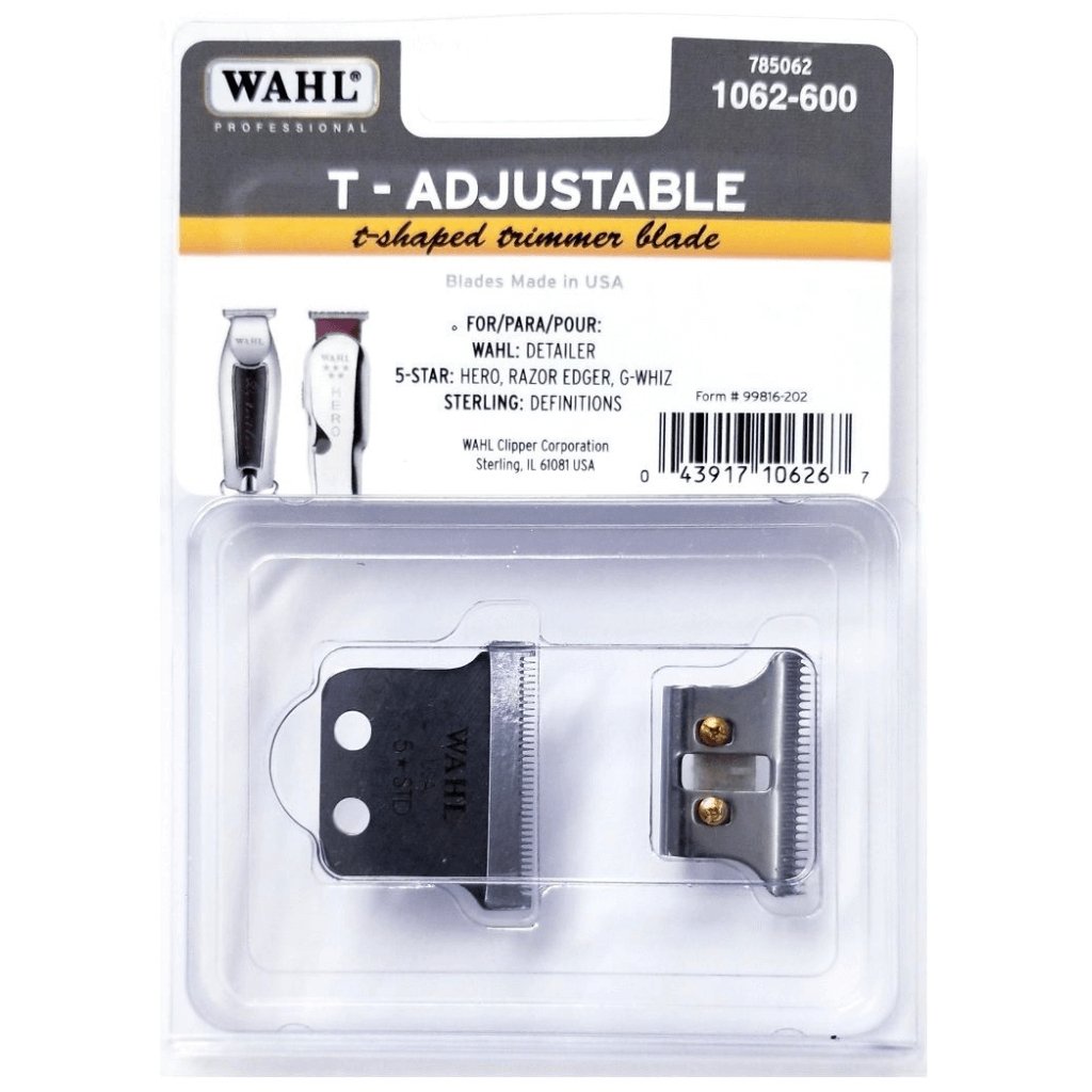 Wahl Professional T - Adjustable T - Shaped Trimmer Blade #01062 - 600